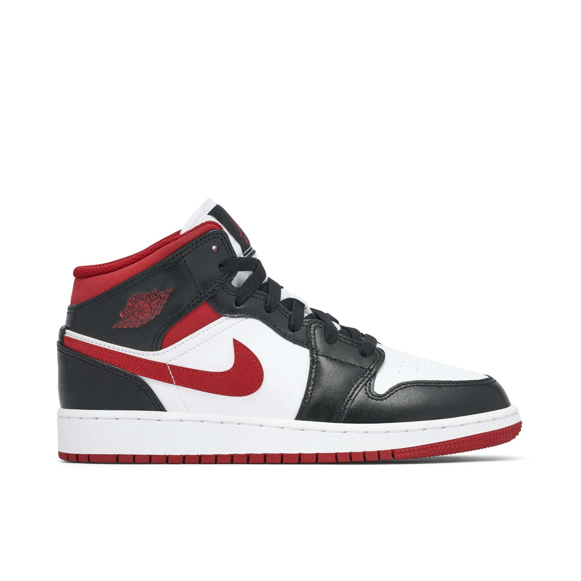 J1 MID BLACK WHITE GYM RED