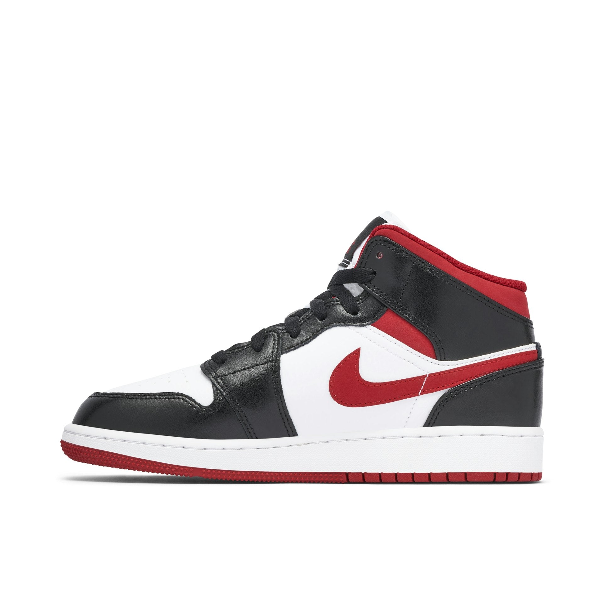 J1 MID BLACK WHITE GYM RED